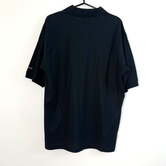 Vtg Masters Collection Polo Shirt Mens Large Black Cotton 60 Two Ply Mercerized - Picture 2 of 7